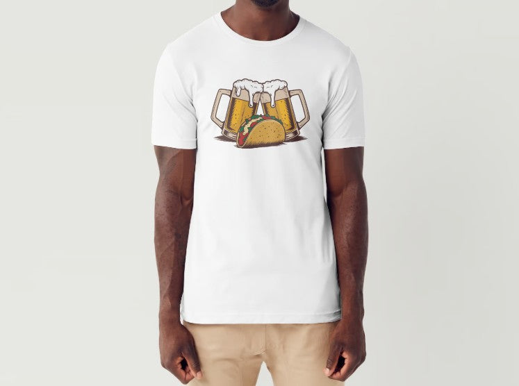 2 MUGS & TACO - Men's T-Shirt