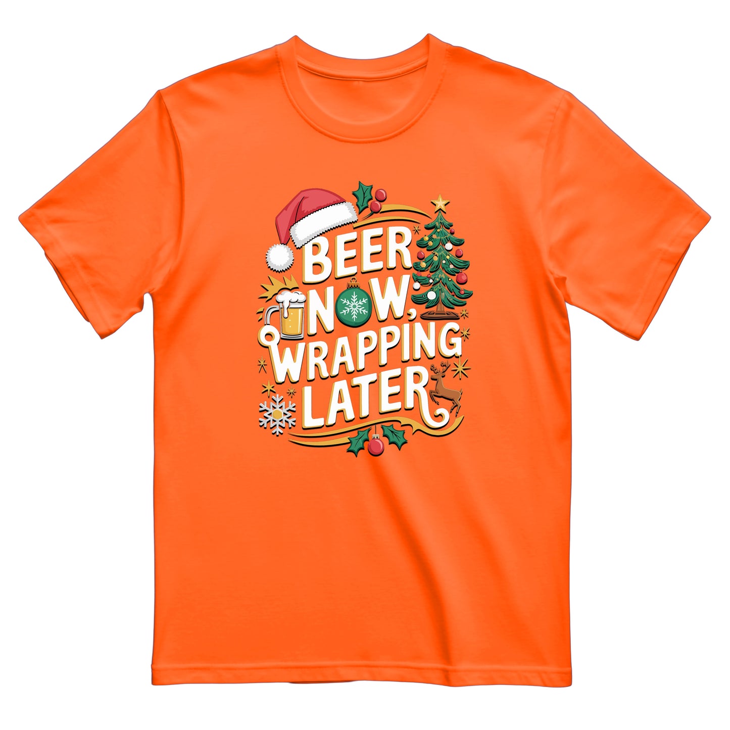 BEER NOW, WRAPPING LATER - Men's T-Shirt