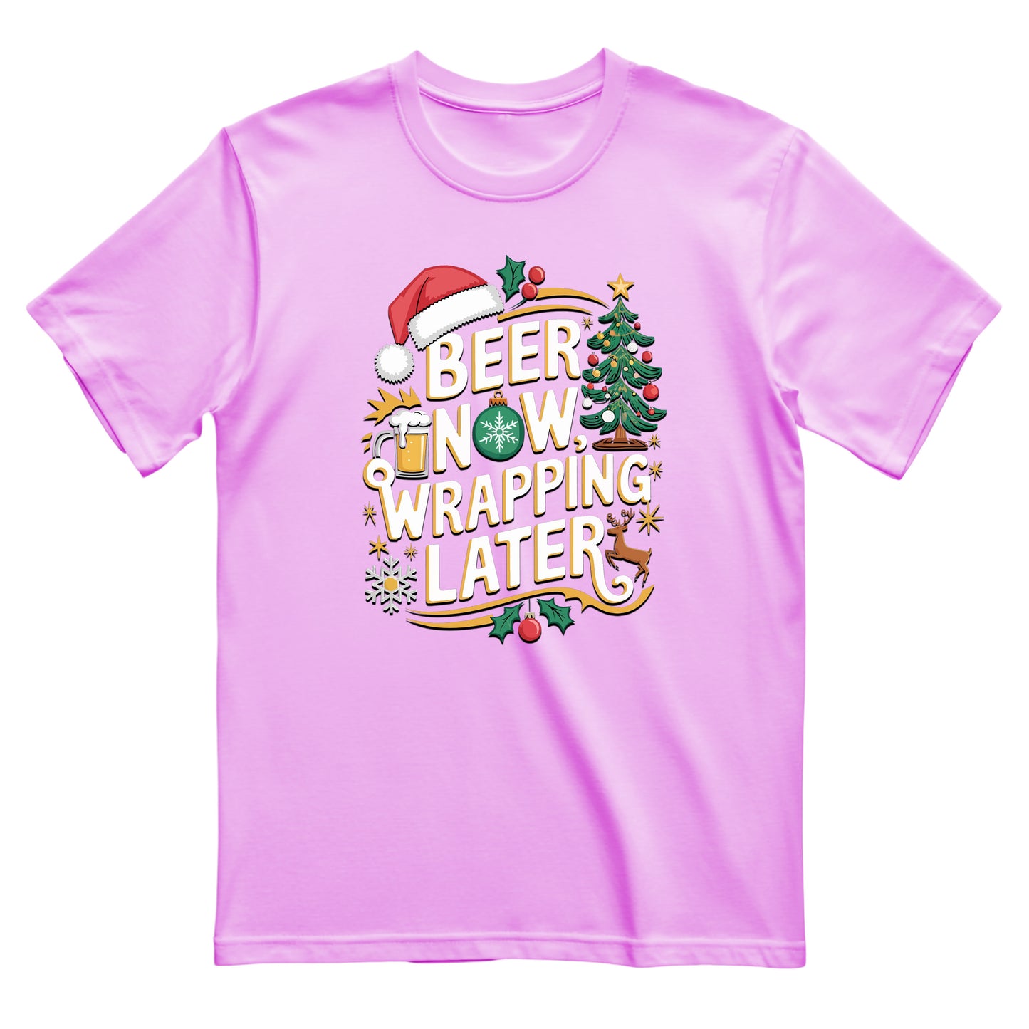 BEER NOW, WRAPPING LATER - Men's T-Shirt