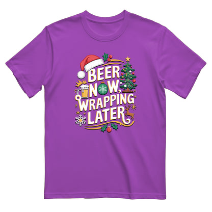 BEER NOW, WRAPPING LATER - Men's T-Shirt