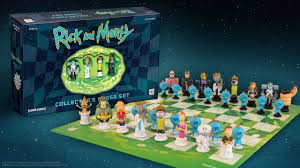 The Op Games Rick and Morty Collector's Chess Set | Officially Licensed Rick and Morty Chess Set